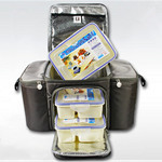 OEM Cotton Linen Foldable Laundry Basket Quilt Storage Bag