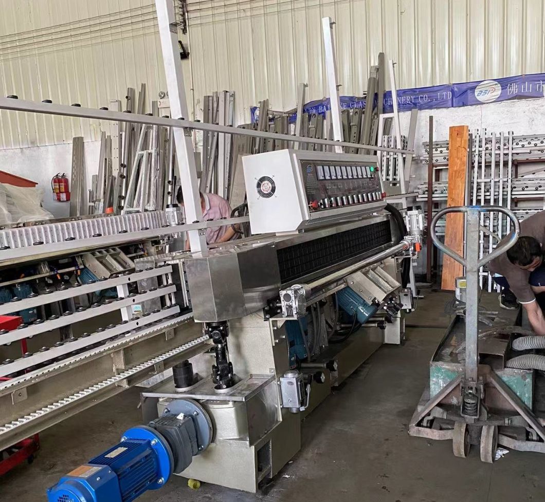 12 Spindles Glass Straight Line Edging Machine