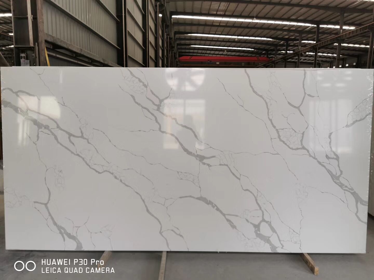 Gray Vein Calacatta Gold Marble 72"x 36" Artificial Quartz Stone
