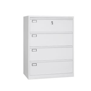 China Metal Storage Shallow Depth Filing Cabinet 4 Drawer wholesale