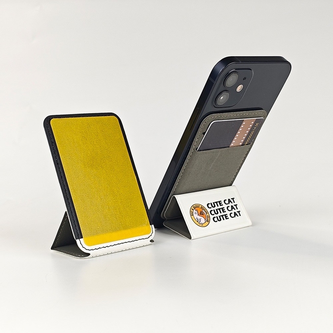 Customized Magsafe Phone Stand Card Holder For Sublimation Printing