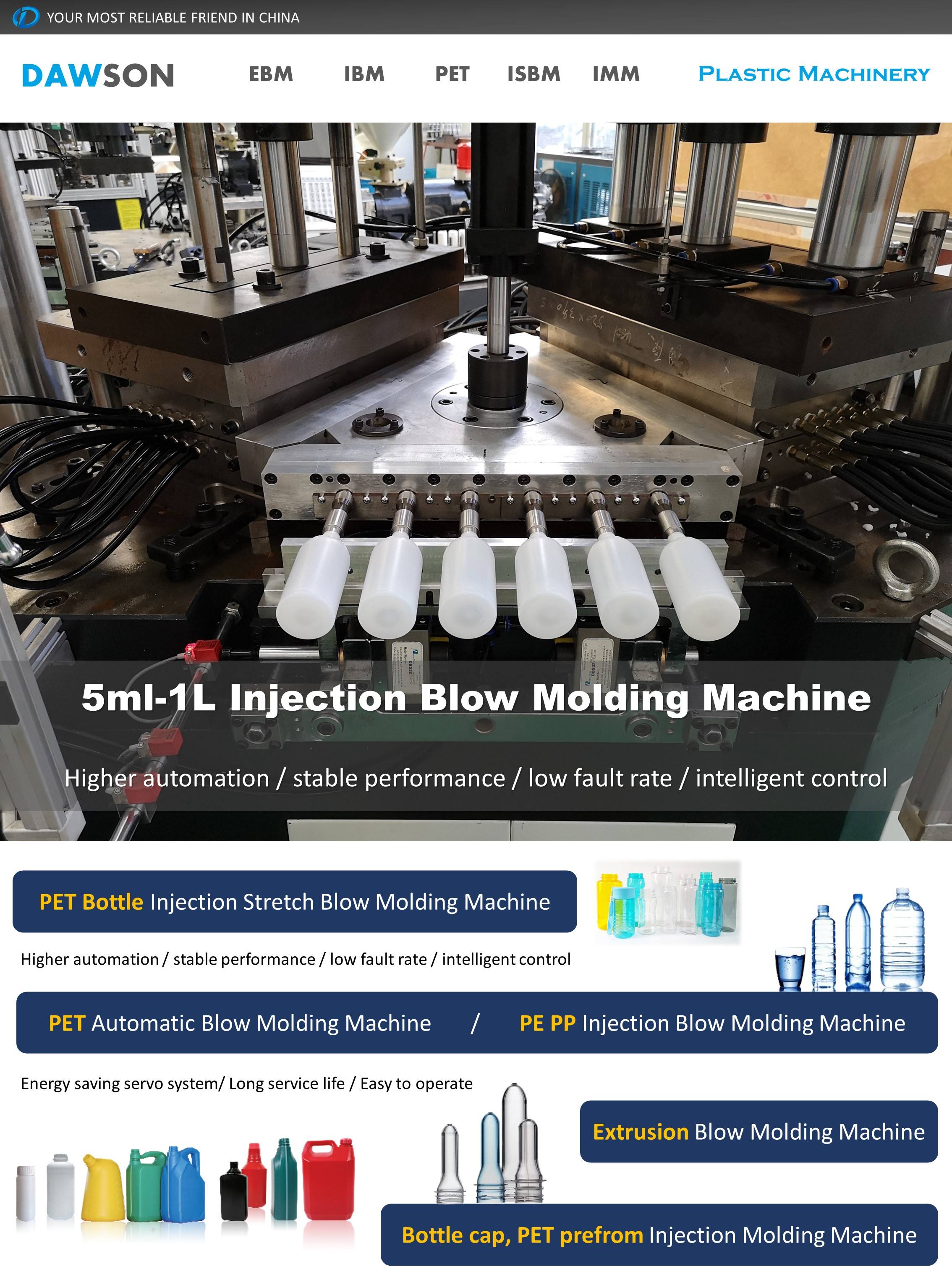HDPE 300ml Multi Cavity Injection Molding Machine for Plastic Cosmetics Bottle