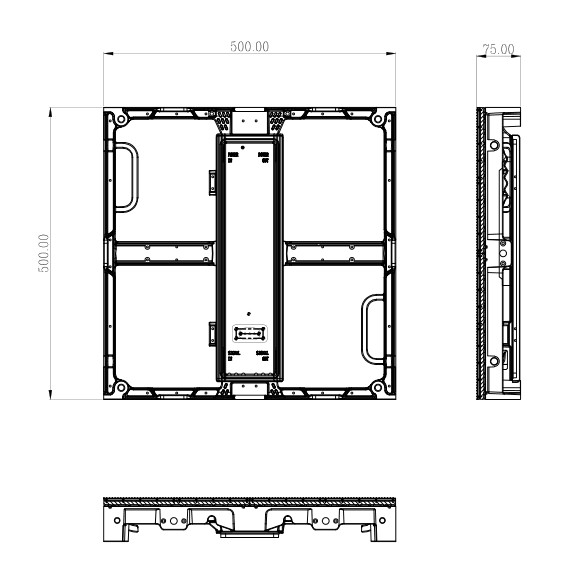 1920Hz P4.8mm Indoor Full Color Led Screen Video Wall Panel , with 250mmX250mm module