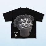 Custom Dtg Graphic Print Oversized Black Blank Heavy Weight 180 gsm Cotton T