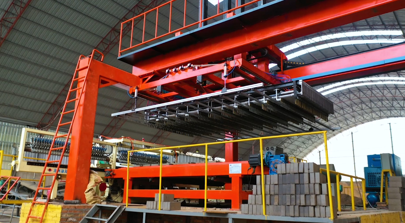 Automatic Clay Brick Stacking Machine For Clay Production 35000 Bricks/Hr Capacity