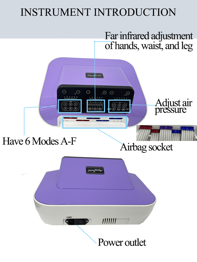 7 Inch Screen Salon Lymphatic Drainage Compression Machine For Fat Removal
