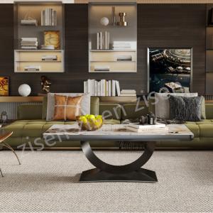 China Insert Ceramic Marble Fusion Coffee Table wholesale