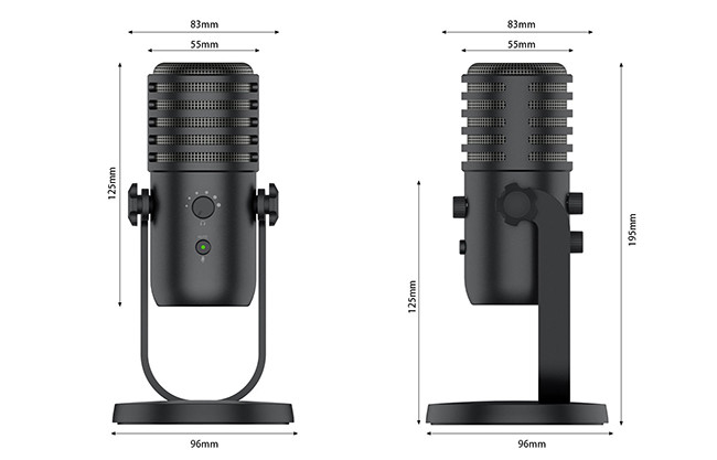 16bit 24bit USB Condenser Microphone 48KHZ Live Recording Microphone