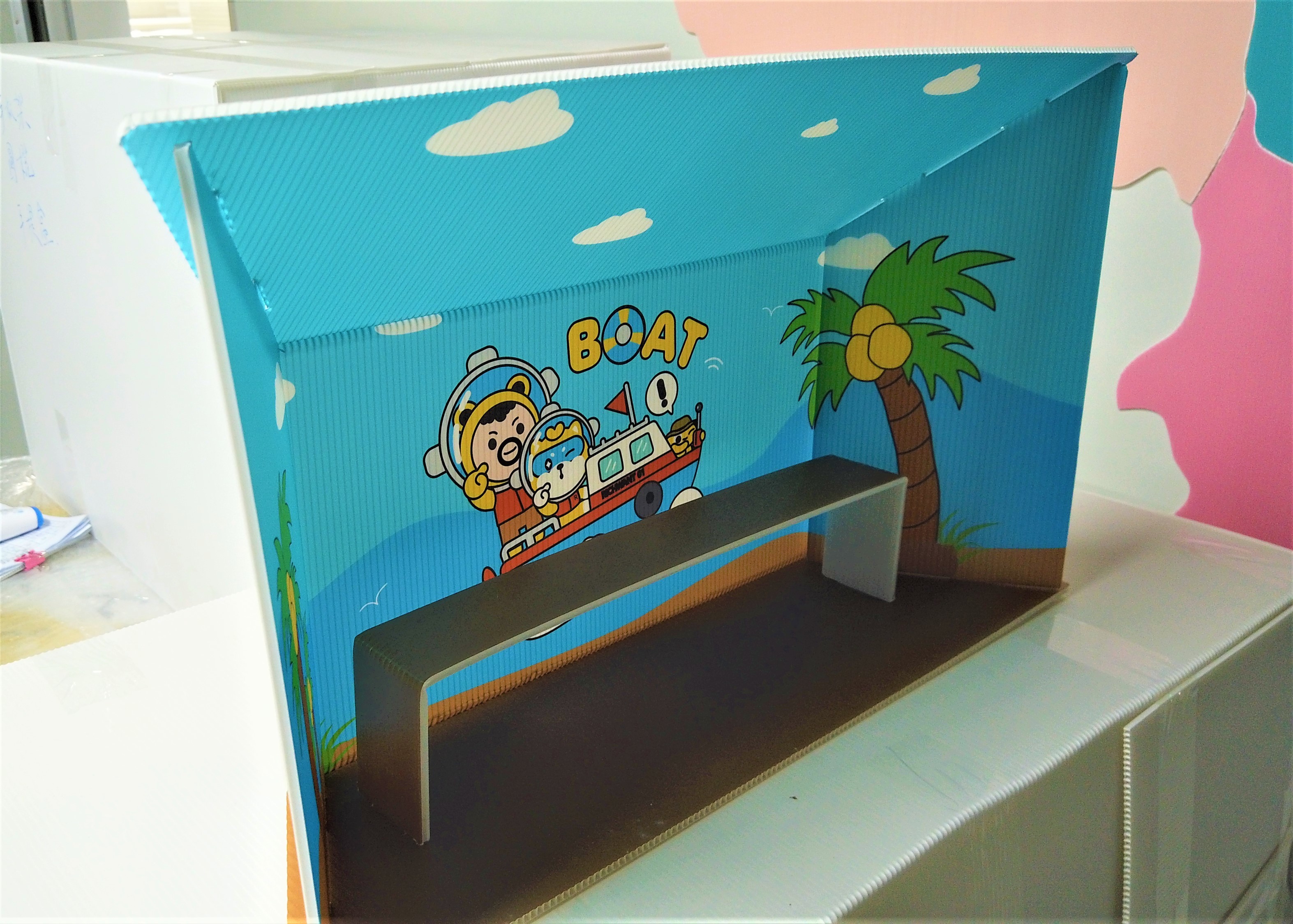 Hollow Sheet Photo Booth Background Hand Carry Toys Presentation Booth