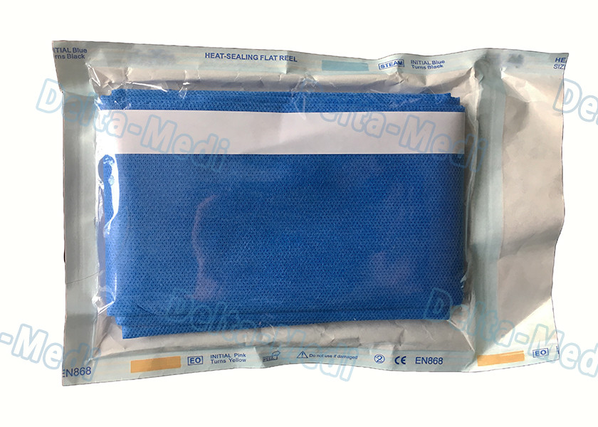 White Fenestrated Disposable Surgical Drapes Waterproof Sterile For Hospital Patient NWP Drape