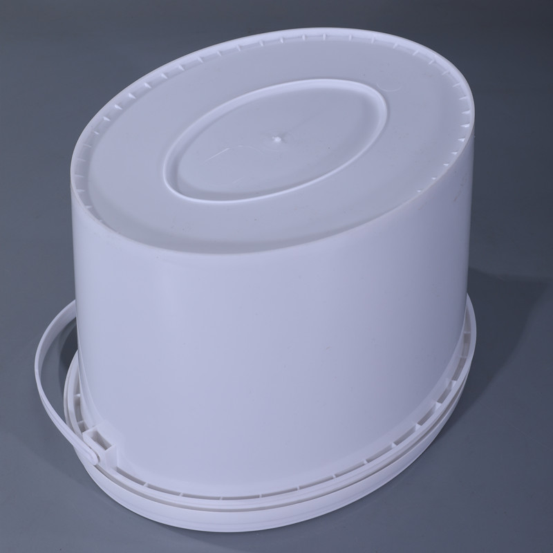 10 Litre White Plastic Bucket Pail for Eco-friendly Material in Latex Paint Industry