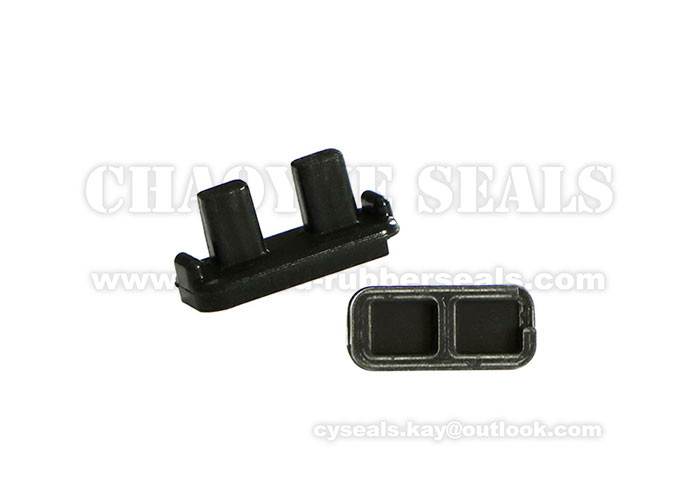 19.5 x 8.8 x 9.2 mm Black Silicone Rubber Push Button Switch Cover 