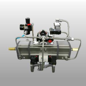 China Aluminum 3 Position Pneumatic Rotary Actuator 0-180 Degree For Control Valves wholesale