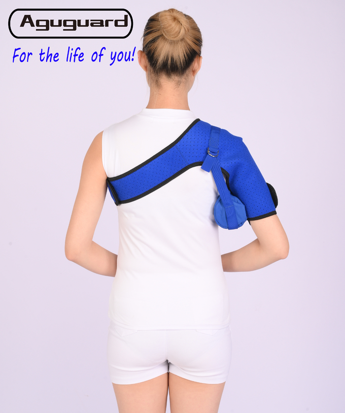 Universal Size Orthopedic Shoulder Brace Blue Neoprene Shoulder Support