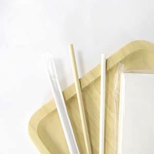 China Customer Printed Individually Wrapped Paper Straws 0.25 Inches Diameter wholesale