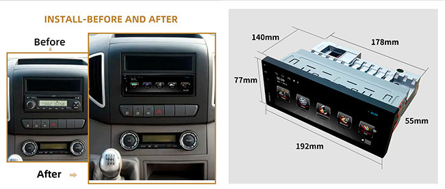 Micro SD Single Din Retractable Screen Mirror Link Single Din Radio With Screen