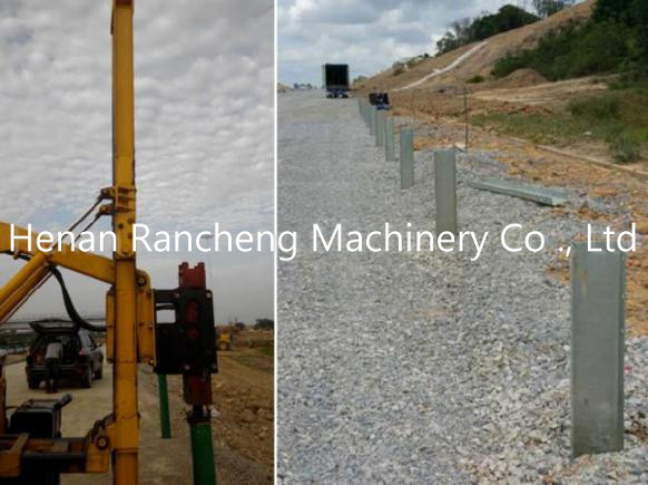 Solar Pile Driver With 39KW Engine 170 Cm Drilling Depth 2600 Mm Piling Height
