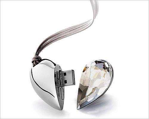 Crystal Heart Shape Usb USB Stick Gift For Wedding 1gb 2gb 4gb 8gb 16gb 32gb