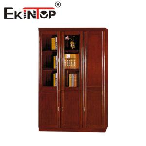 China Solid Wood Leather Office File Cabinet Thickened Plate Floor File Cabinet on sale