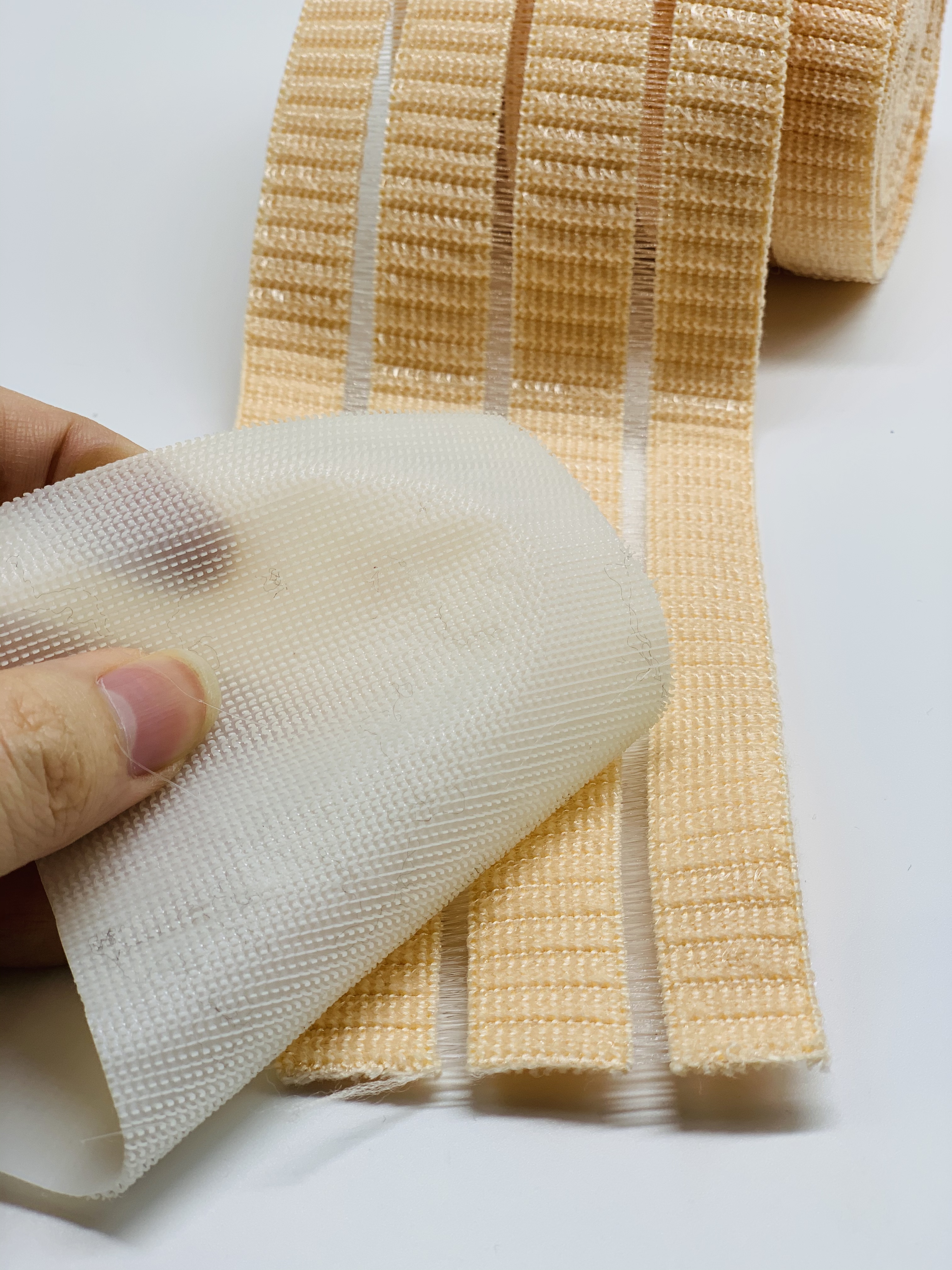 Verified factory custom medical elastic band fish silk elastic webbing strap tape for abdominal waist support belt
