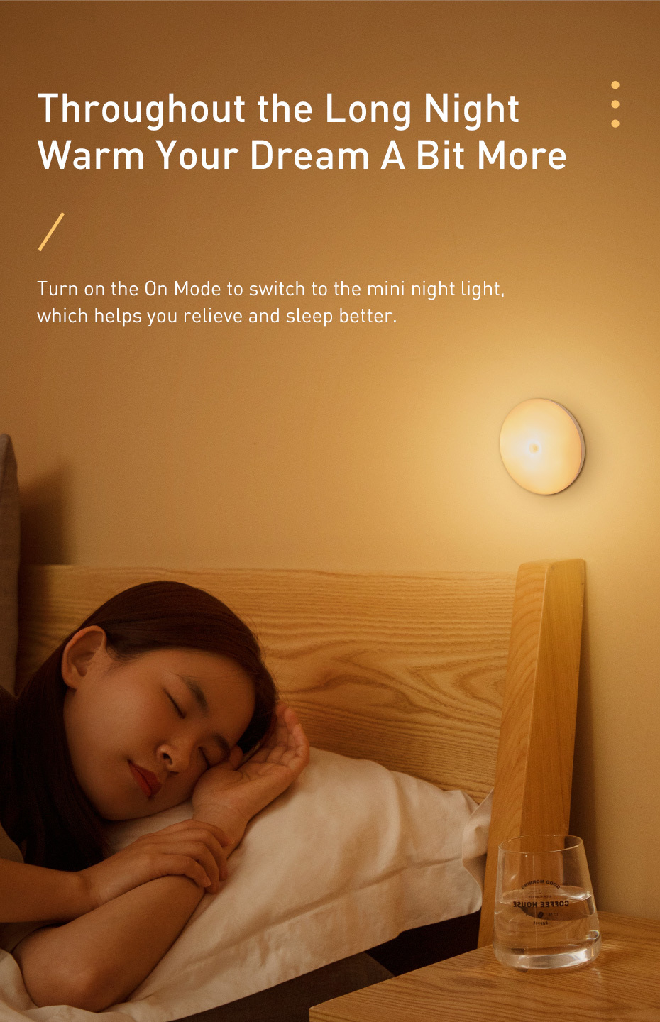 Cordless 3000-3200K 0.6W Battery Operated Motion Activated Closet Light