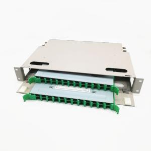 China 1U Aluminum Grey ODF Optical Fiber Distribution Box wholesale