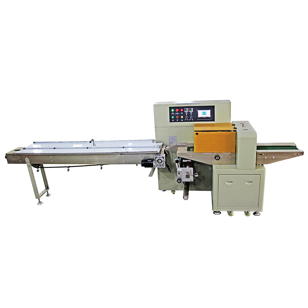 Simple operation automatic 1-230bag/min pillow packing machine for vegetable food commodity