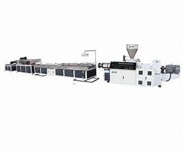 China PE Powder 4m/Min twin screw WPC Profile Extrusion Line wholesale
