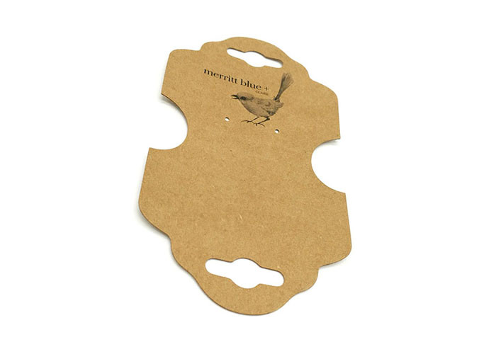 Folded Personalized Hang Tags , Custom Printed Swing Tags For Earring