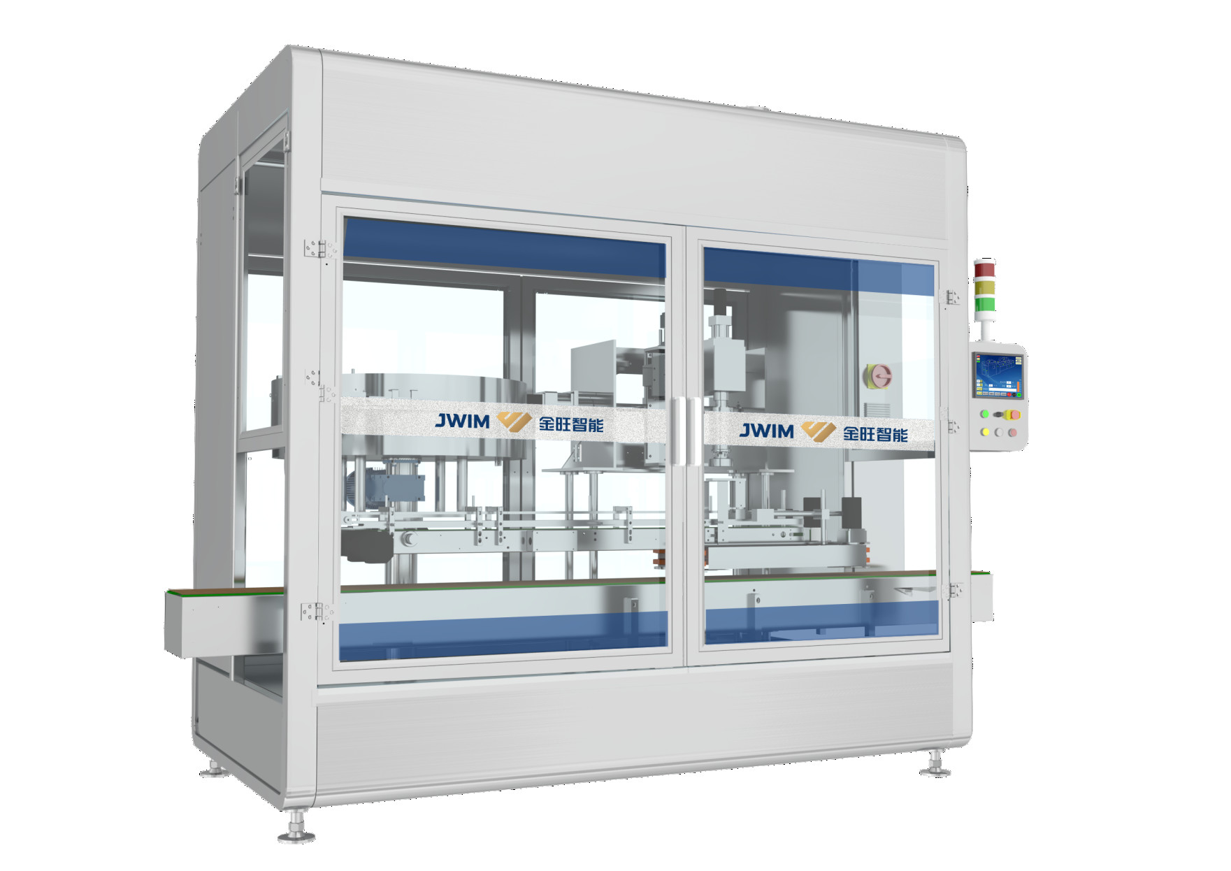 Double Head Following Bottle Automatic Capping Machine 5500BPH