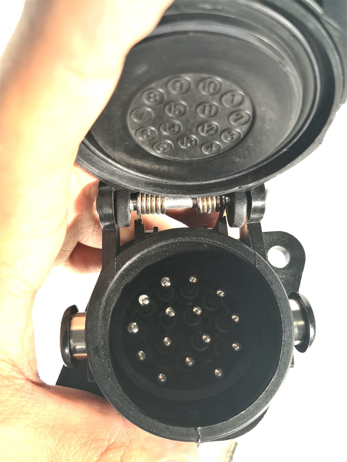 24v 15 Pole Trailer Plug Socket Crimp Type Trailer Truck Socket ISO12098