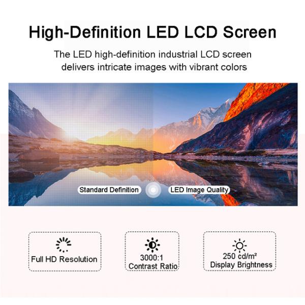27 inch Outdoor Terminal Embedded High-brightness Screen1000nits TFT LCD Monitor Waterproof IP67 Explosion Proof for Marine Open Frame