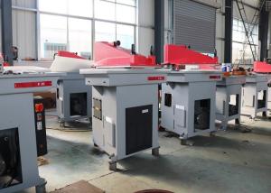 China Industrial Hydraulic Swing Arm Cutting Machine For Leather Glove / Work Glove wholesale