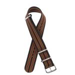 26mm Stripe Nylon Strap Watch Bands Colorful Polished Buckle