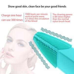 China High Frequenc Exfoliating Silicone Skin Brush Food Grade Material 6000rpm wholesale
