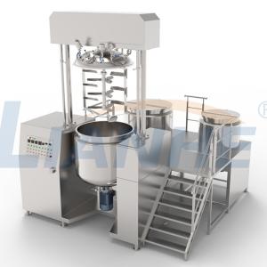 China TUV High Viscosity Vacuum Emulsifier Mixer 1 Ton Electric Heating wholesale