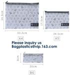 Promotional Custom Printed Pvc Vinyl Transparent Stationery Zip lockk Bags