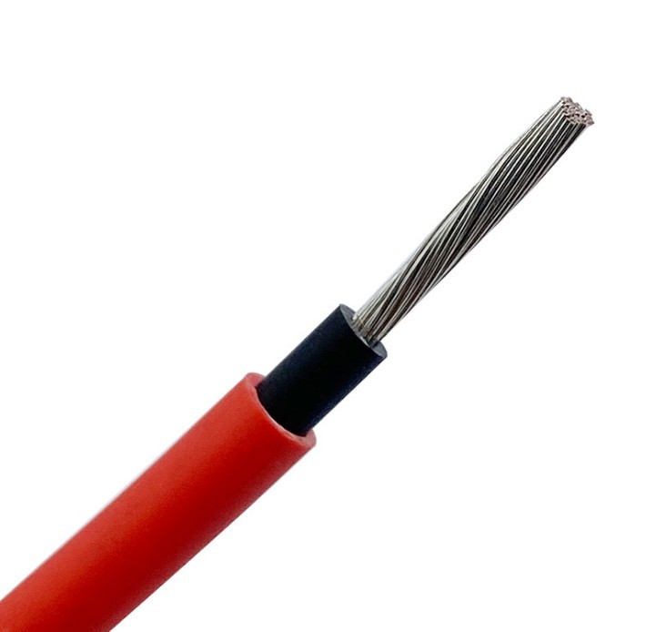 Low Voltage 1 copper core XLPE sheathed Solar Cable PV Wire Cable 4 SQMM