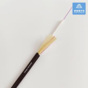 China Duplex Indoor Fiber Optic Cable Fiber Patch Cable Black LSZH 5.0mm wholesale