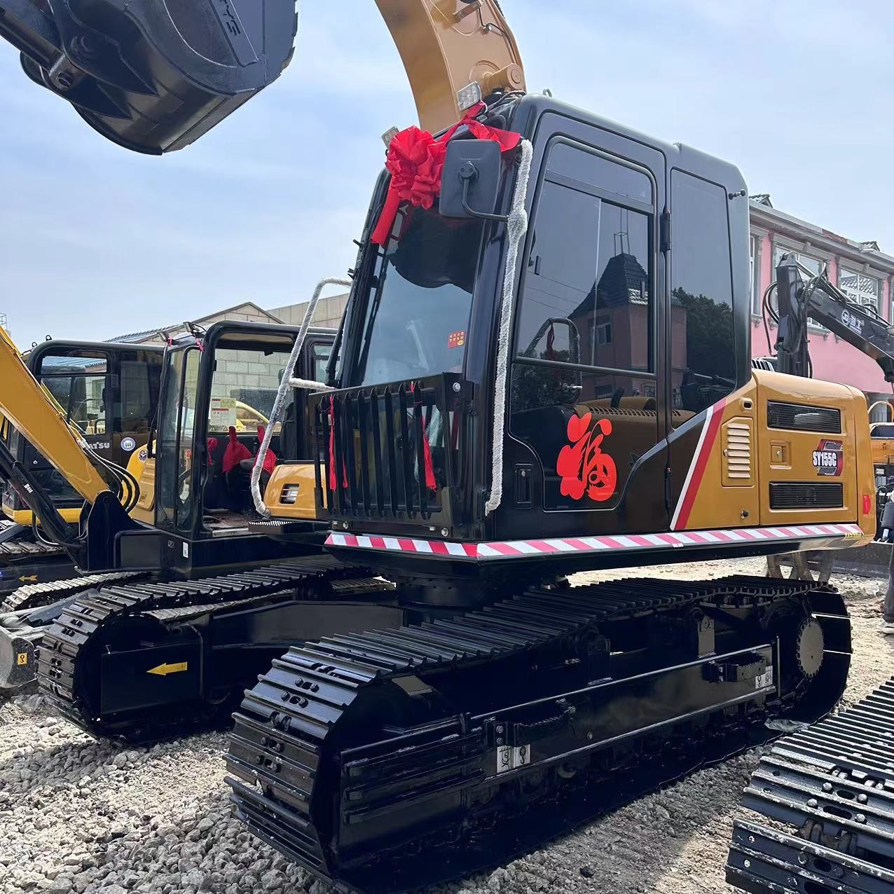 Used SANY Digger SY155C Secondhand 15.5on Medium Type Crawler Excavator
