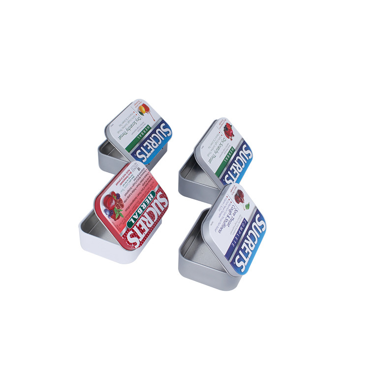 High Quality Mint Tin Box Rectangular Candy Tins Food Grade Mini Tin Case with Different Designs