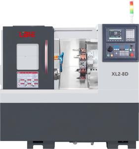 China Slant Bed Turning Center Cnc Metal Lathe 12 Stations 3 Axis Oil Lubrication wholesale