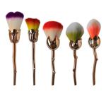 Beauty Accessories Five Pieces Makeup Brush Set Colorful Soft Vegan Hair