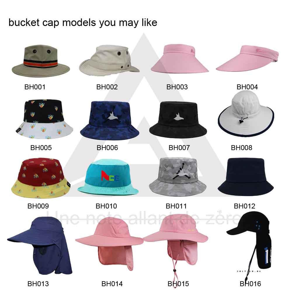 Custom Made Beach Sun Visor Cap Hawaiian Bucket Hat OEM / ODM Available
