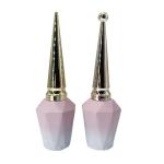 Empty Frosted Pink 12ml 15ml Nail Polish Bottles Leak Proof
