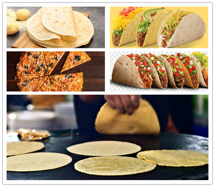 Fully automatic stainless steel fast industrial Mexican tortilla machine