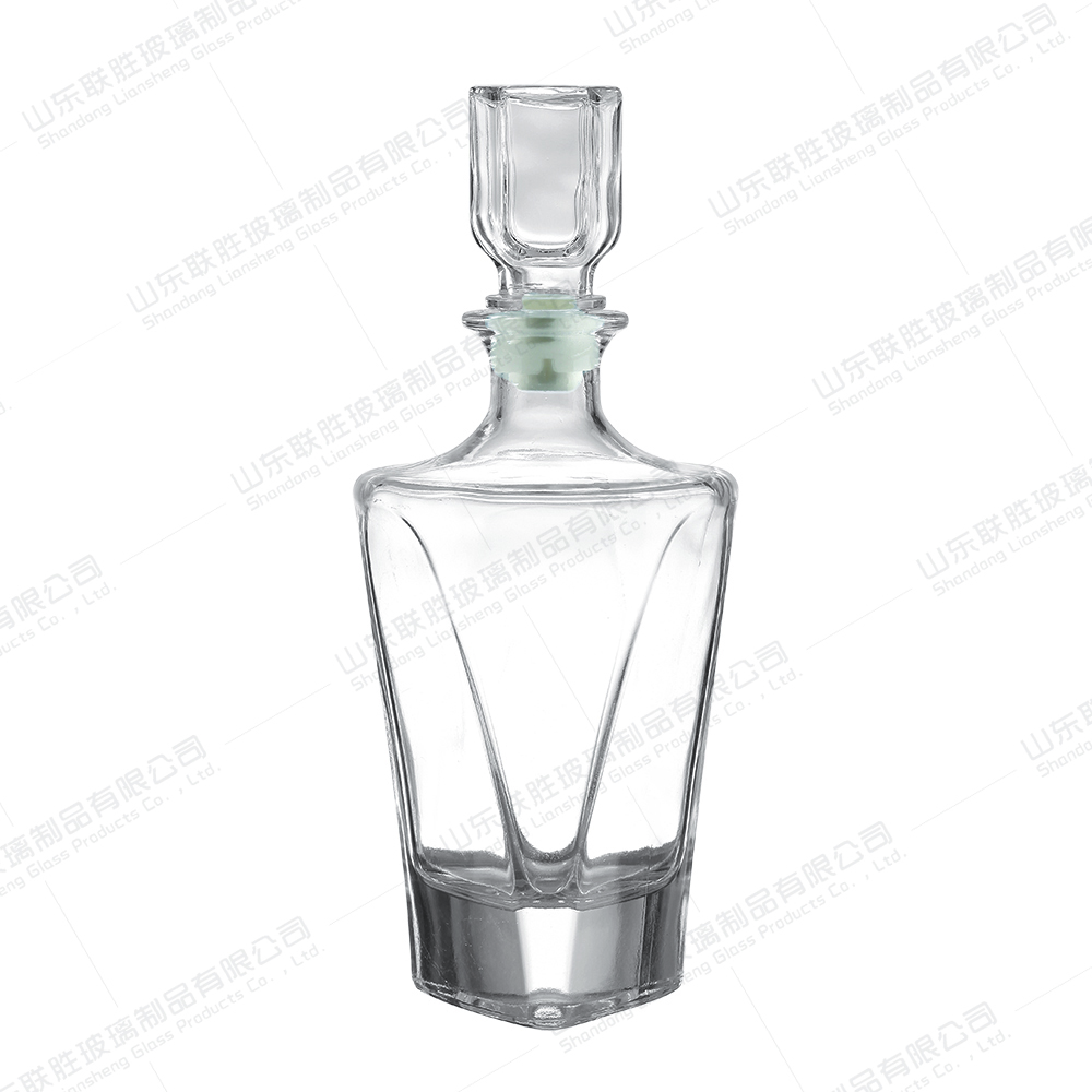 Transparent Champagne Wine Glass Bottles 500ml 750ml with Rubber Stopper Sealing Type