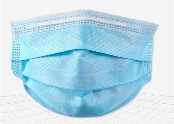 Civil Disposable 3 Layer Face Mask Skin Friendly Fiberglass Free Comfortable