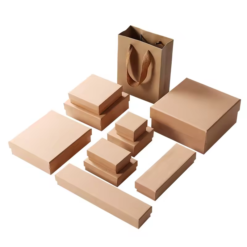 Matte Black Necklace Sliding Drawer Gift Boxes Sustainable Material