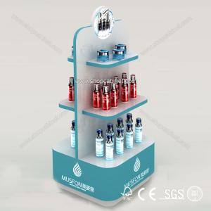China Acrylic cosmetic counter display showcase for well-known brand wholesale